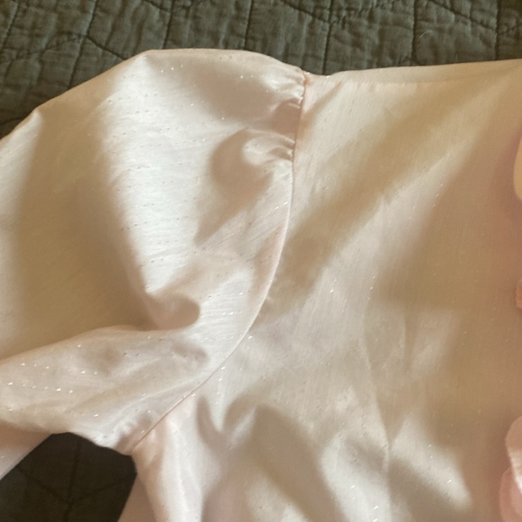 Vintage pink ruffle collar button down blouse - Picture 8 of 10